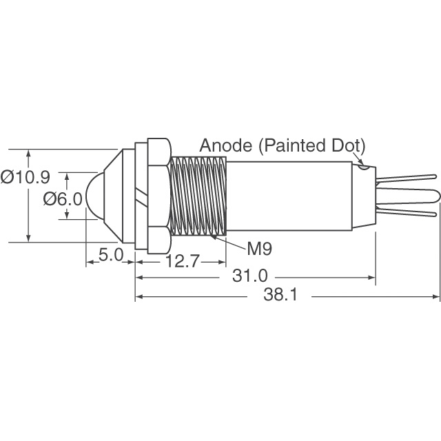 6091122140F Dialight  Indicatori del pannello Spie luminose